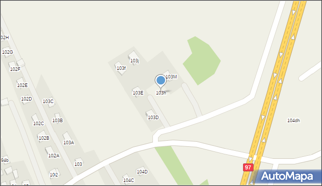 Trzebownisko, Trzebownisko, 103h, mapa Trzebownisko