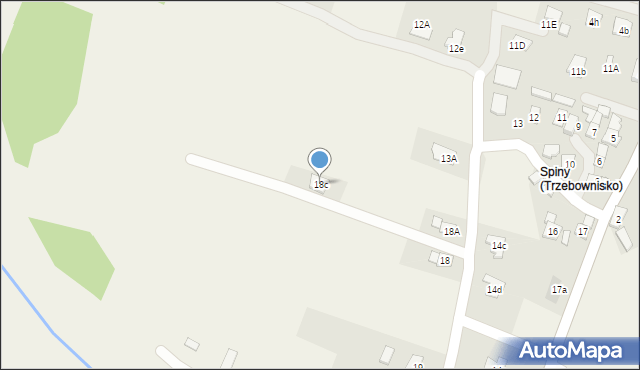 Trzebownisko, Trzebownisko, 18c, mapa Trzebownisko