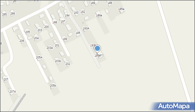 Trzebownisko, Trzebownisko, 193d, mapa Trzebownisko