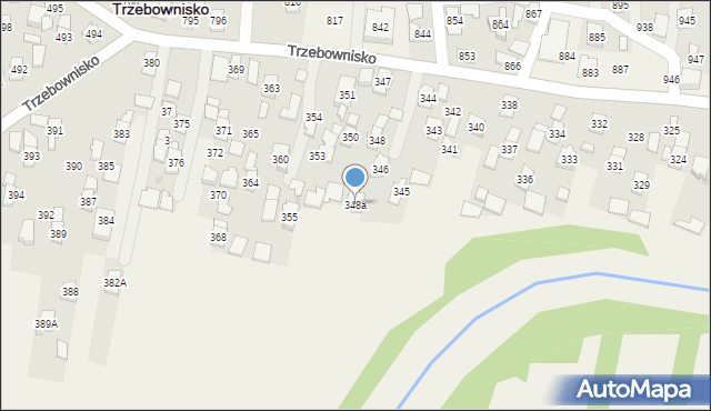 Trzebownisko, Trzebownisko, 348a, mapa Trzebownisko