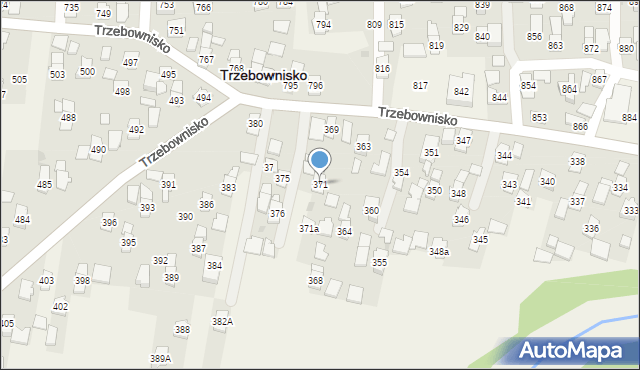 Trzebownisko, Trzebownisko, 371, mapa Trzebownisko