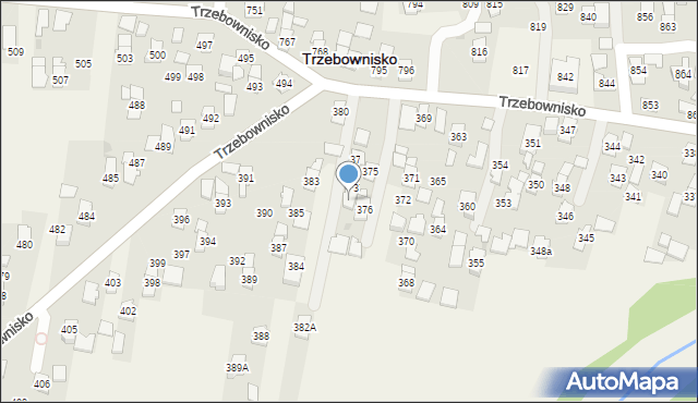 Trzebownisko, Trzebownisko, 379, mapa Trzebownisko