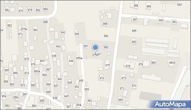 Trzebownisko, Trzebownisko, 975A, mapa Trzebownisko