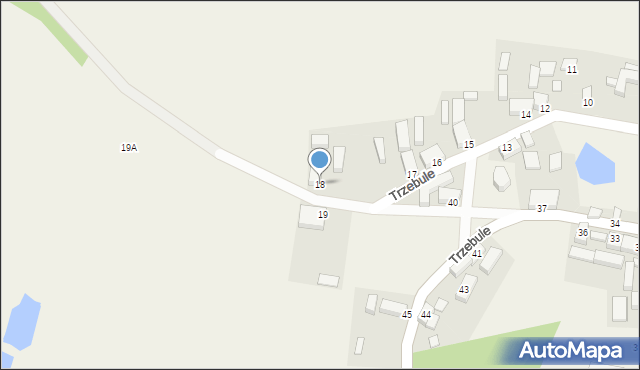 Trzebule, Trzebule, 18, mapa Trzebule