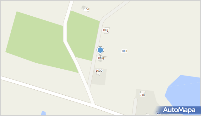 Trzebuń, Trzebuń, 100g, mapa Trzebuń