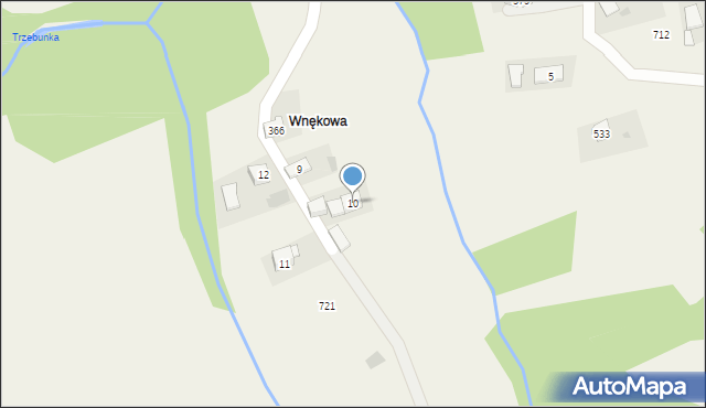 Trzebunia, Trzebunia, 10, mapa Trzebunia