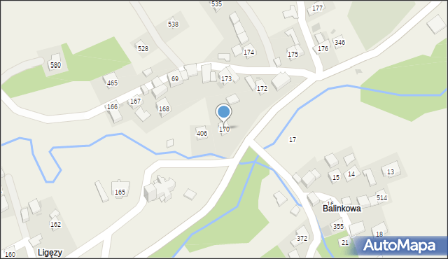 Trzebunia, Trzebunia, 170, mapa Trzebunia