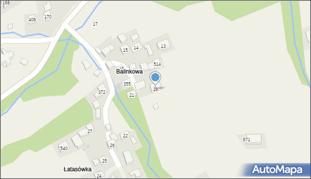 Trzebunia, Trzebunia, 18, mapa Trzebunia