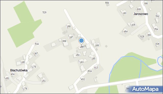 Trzebunia, Trzebunia, 186, mapa Trzebunia