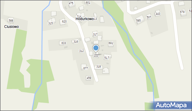 Trzebunia, Trzebunia, 222, mapa Trzebunia