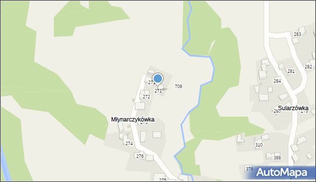 Trzebunia, Trzebunia, 271, mapa Trzebunia