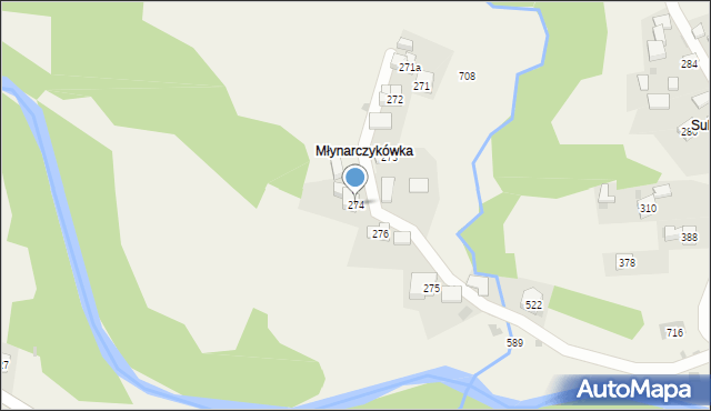 Trzebunia, Trzebunia, 274, mapa Trzebunia