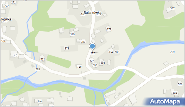 Trzebunia, Trzebunia, 277, mapa Trzebunia