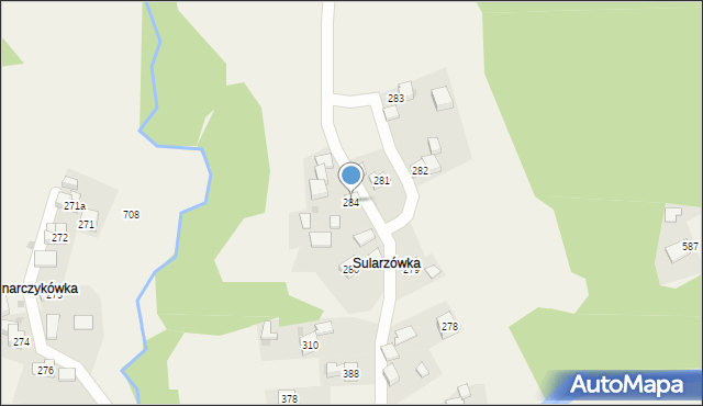 Trzebunia, Trzebunia, 284, mapa Trzebunia