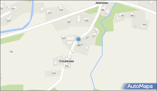 Trzebunia, Trzebunia, 298, mapa Trzebunia