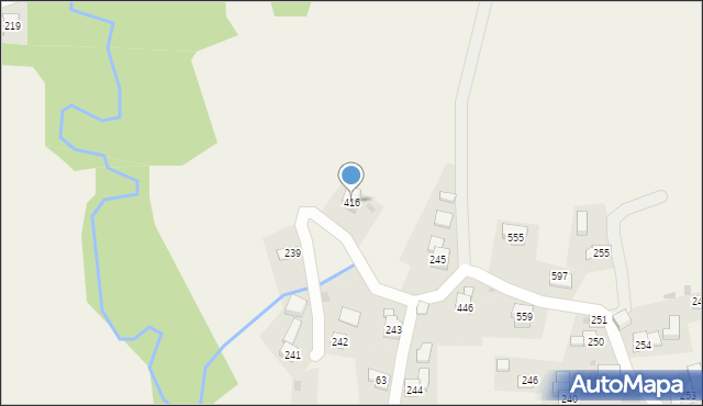 Trzebunia, Trzebunia, 416, mapa Trzebunia