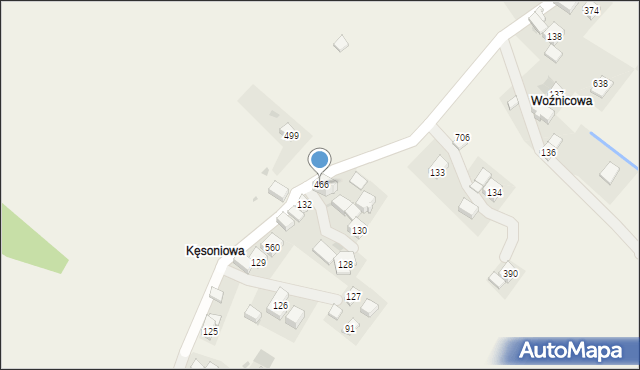 Trzebunia, Trzebunia, 466, mapa Trzebunia