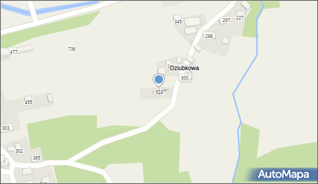 Trzebunia, Trzebunia, 524, mapa Trzebunia