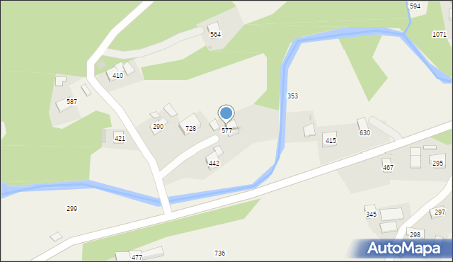 Trzebunia, Trzebunia, 577, mapa Trzebunia