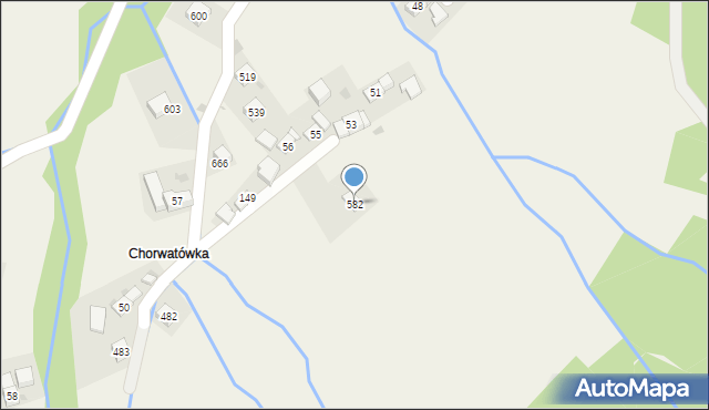 Trzebunia, Trzebunia, 582, mapa Trzebunia