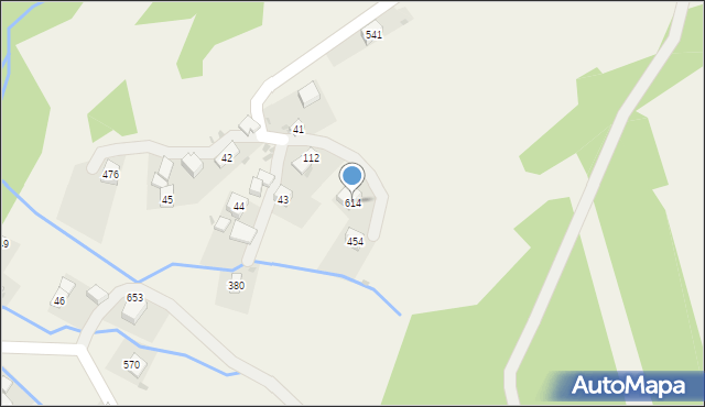 Trzebunia, Trzebunia, 614, mapa Trzebunia