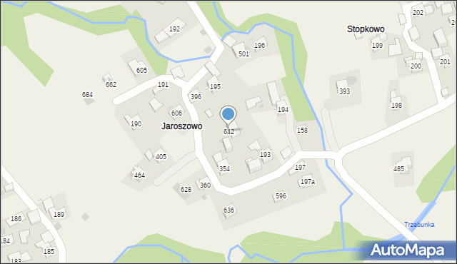 Trzebunia, Trzebunia, 642, mapa Trzebunia