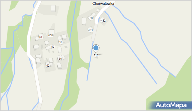 Trzebunia, Trzebunia, 710, mapa Trzebunia