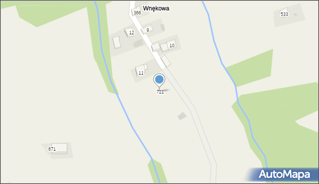 Trzebunia, Trzebunia, 721, mapa Trzebunia