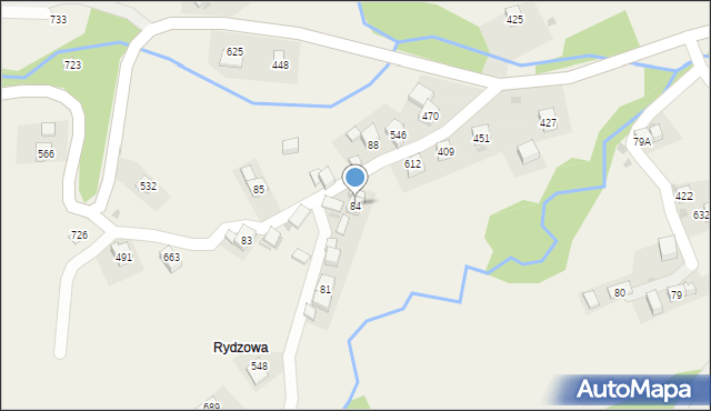 Trzebunia, Trzebunia, 84, mapa Trzebunia