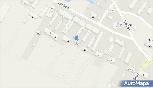 Trzebusz, Trzebusz, 11, mapa Trzebusz
