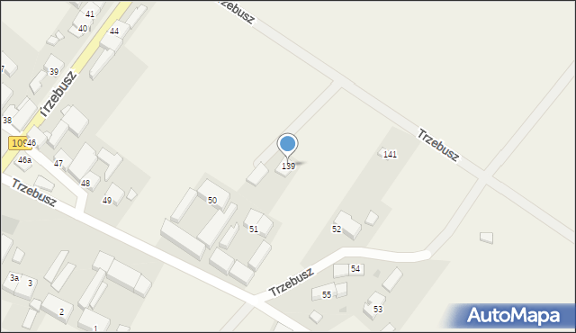 Trzebusz, Trzebusz, 139, mapa Trzebusz