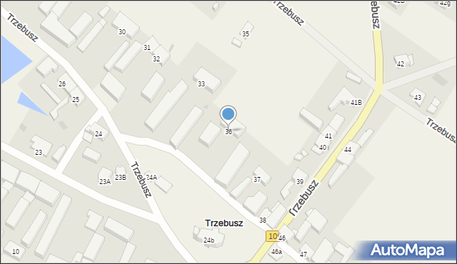 Trzebusz, Trzebusz, 36, mapa Trzebusz