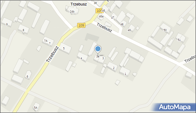 Trzebusz, Trzebusz, 3a, mapa Trzebusz