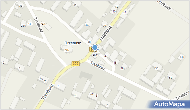 Trzebusz, Trzebusz, 46a, mapa Trzebusz