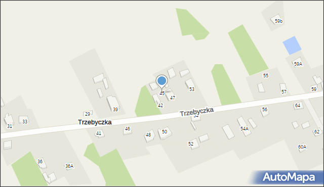 Trzebyczka, Trzebyczka, 45, mapa Trzebyczka