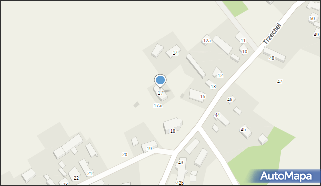 Trzechel, Trzechel, 17, mapa Trzechel