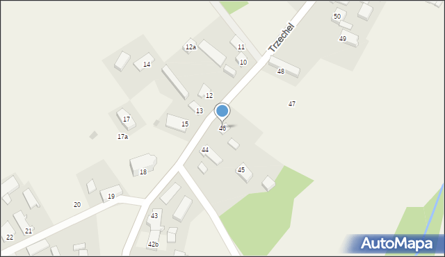 Trzechel, Trzechel, 46, mapa Trzechel