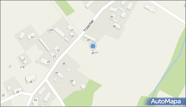 Trzechel, Trzechel, 47, mapa Trzechel
