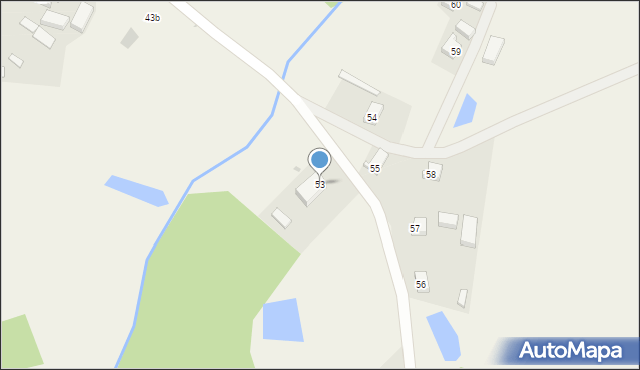 Trzechel, Trzechel, 53, mapa Trzechel