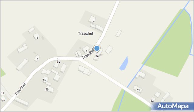 Trzechel, Trzechel, 64, mapa Trzechel