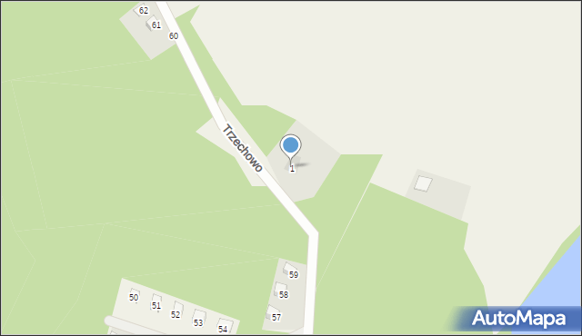 Trzechowo, Trzechowo, 1, mapa Trzechowo