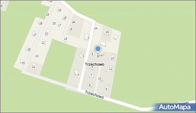 Trzechowo, Trzechowo, 12, mapa Trzechowo
