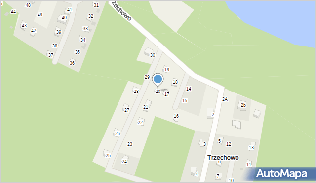 Trzechowo, Trzechowo, 20, mapa Trzechowo