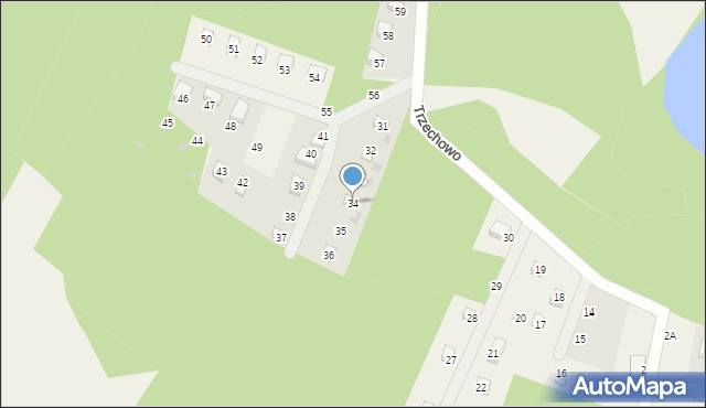 Trzechowo, Trzechowo, 34, mapa Trzechowo