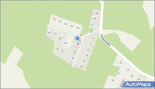 Trzechowo, Trzechowo, 40, mapa Trzechowo