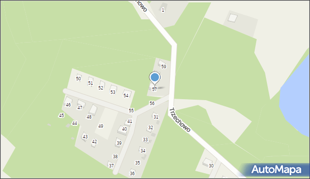 Trzechowo, Trzechowo, 57, mapa Trzechowo