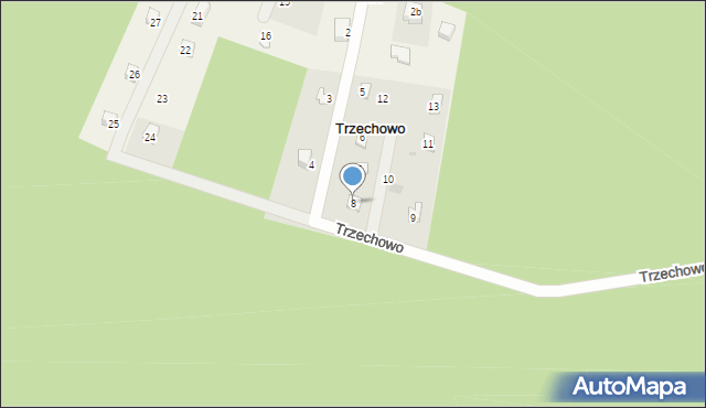 Trzechowo, Trzechowo, 8, mapa Trzechowo
