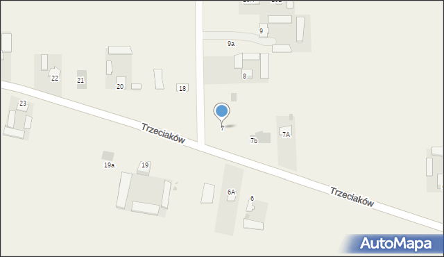Trzeciaków, Trzeciaków, 7, mapa Trzeciaków