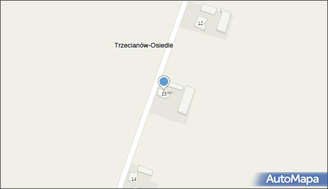 Trzecianów-Osiedle, Trzecianów-Osiedle, 13, mapa Trzecianów-Osiedle