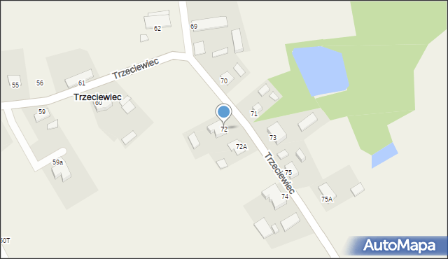Trzeciewiec, Trzeciewiec, 72, mapa Trzeciewiec